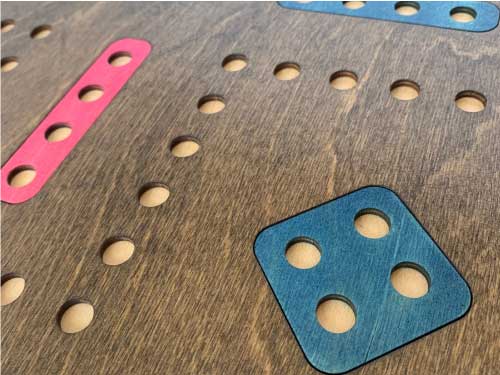 Aggravation Double Sided Laser Cut Wooden Board Game