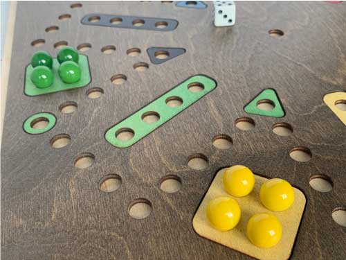 Aggravation Double Sided Laser Cut Wooden Board Game