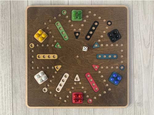 Aggravation Double Sided Laser Cut Wooden Board Game