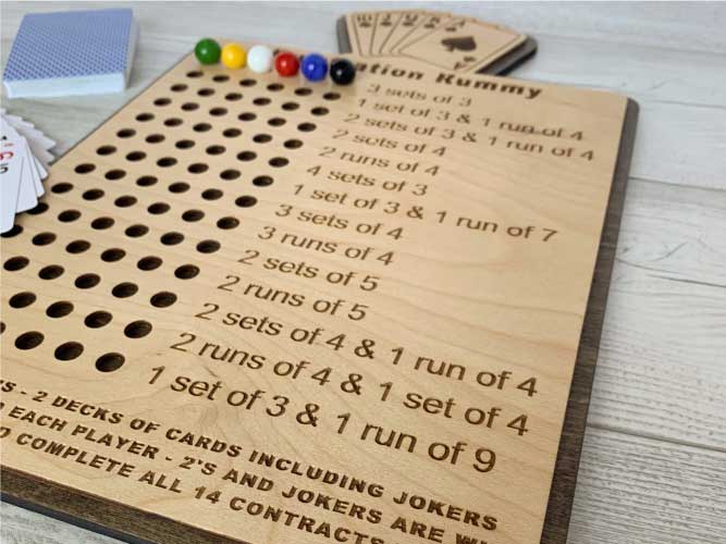 Frustration Rummy Wooden Board Game