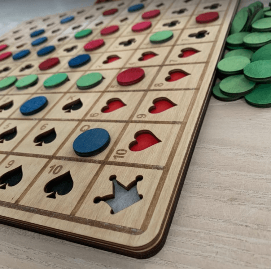 Wooden 5 in a row Board Game